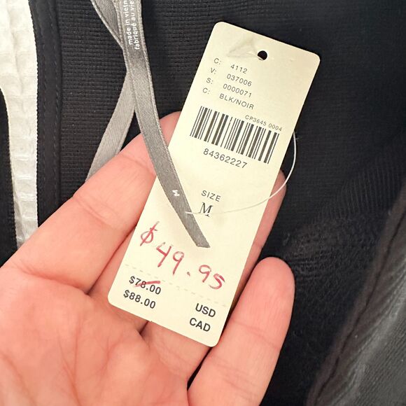 NWT Anthropologie Sleeveless Lace Insert Black Top Size M - Picture 4 of 6